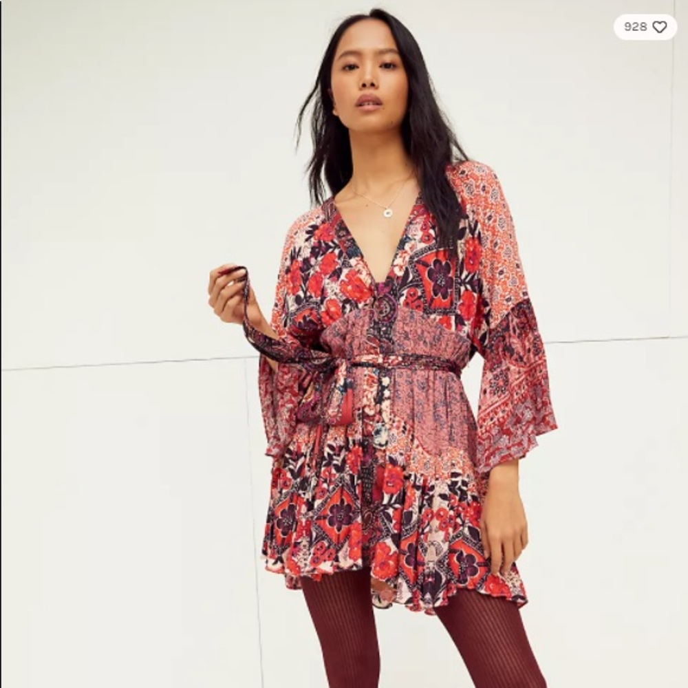 Free People Gypset Mini Dress